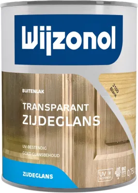 WIJZONOL TRANSPARANT ZIJDEGLANS